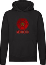 Morocco Hoodie | Marokko | Marrokaanse vlag | ster | voetbal | trui | unisex model