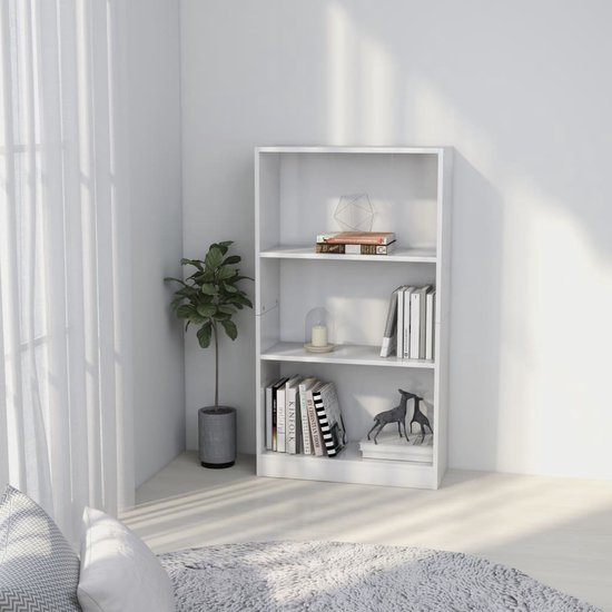 Boekenkast met 3 schappen 60x30x80 cm massief mangohout zwart