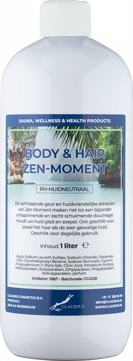 Goedkoopste Body & Hair Zen Moment - 1 liter - 2 in 1 voor lichaam en haar.