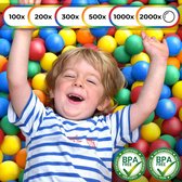 Oceanballs - Plastic Baby Ballen voor Ballenbak - Set van 500 stuks - Diameter 5,5 cm - BPA-vrij - Mix van 5 Kleuren - Ballenbakballen - Kunststof Ballen - Ballen voor Spelen