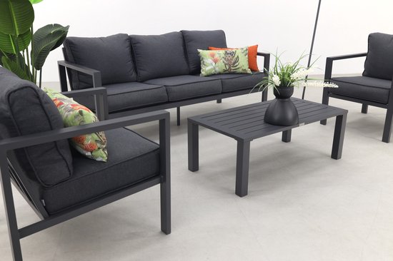 Garden Impressions Durban loungeset - 4-delig - Zwart
