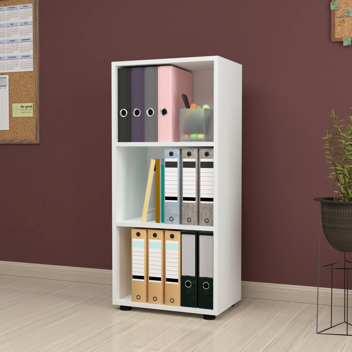 Boekenkast schap Vara 108x49x30 cm wit
