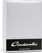 Cinderella Hoeslaken - 2 Persoons - Polyester - Matrasbeschermer - 140x200 cm - Tot 25 cm hoog - Wit