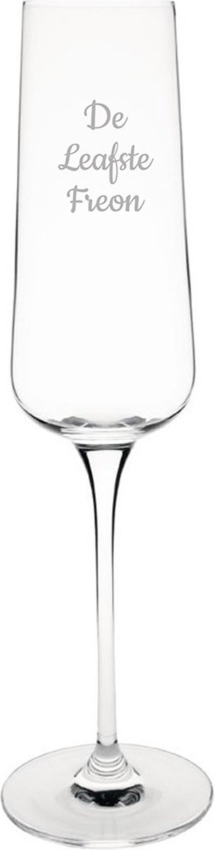 Gegraveerde Champagneglas 27cl De Leafste Freon