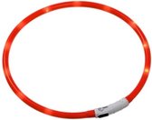 LED EASYDOG halsband - oranje - inkortbaar 20 tot 70 CM - oplaadbaar