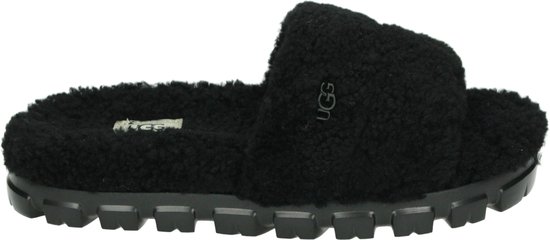 UGG W Cozetta Curly Dames Slippers - Zwart - Maat 36