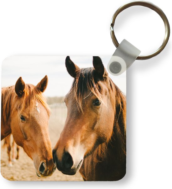 Sleutelhanger - Uitdeelcadeautjes - Paard - Strand - Dieren - Plastic