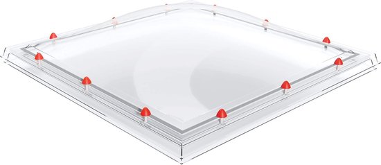 Lanterneau Skylux en polycarbonate 3 parois - clair 1050 x 1050 mm
