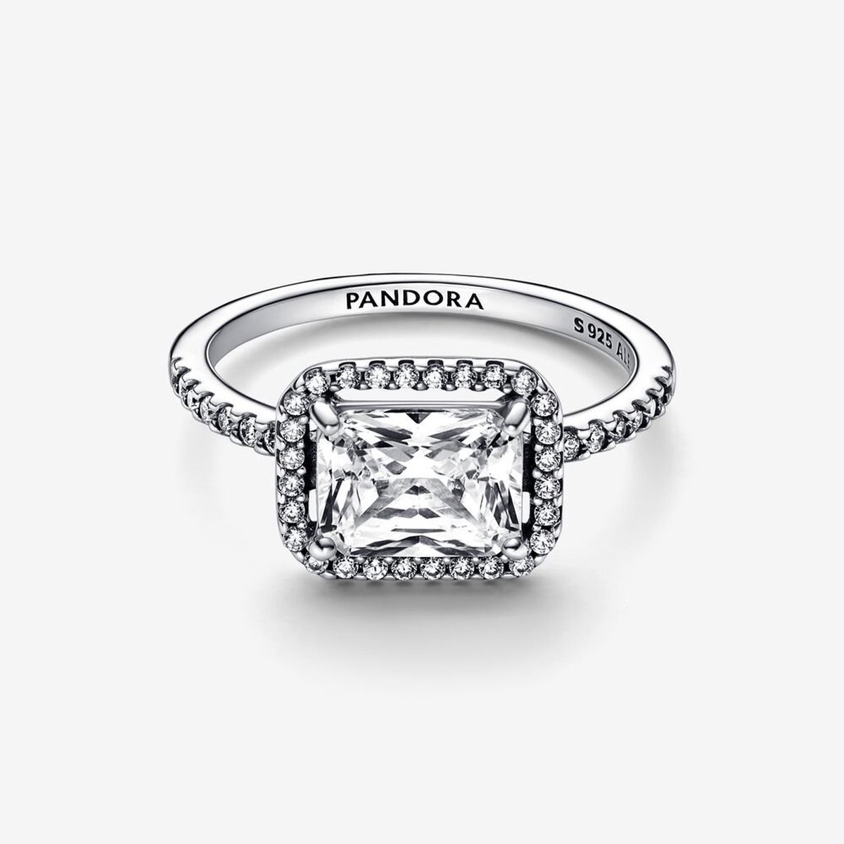 Pandora Ring Halo Scintillant Rectangulaire 192391C01-56 | bol.