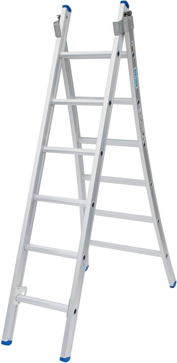 Solide 2-delige Uitgebogen Reformladder - 2x6 Sporten