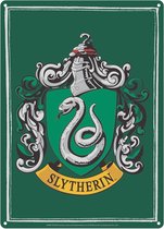 Poster - Harry Potter Plaque Metal Slytherin - 15 X 21 Cm - Multicolor