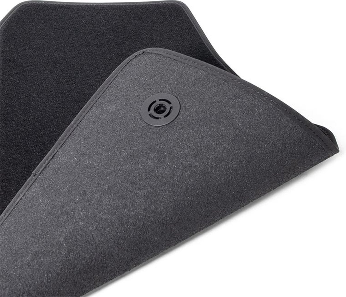 Motohobby Rubberen matten vooraan rubberen vloermatten set voor Skoda Citigo / Seat MII / VW Volkswagen UP! (vanaf 2011) - 2-delig - perfecte pasvorm