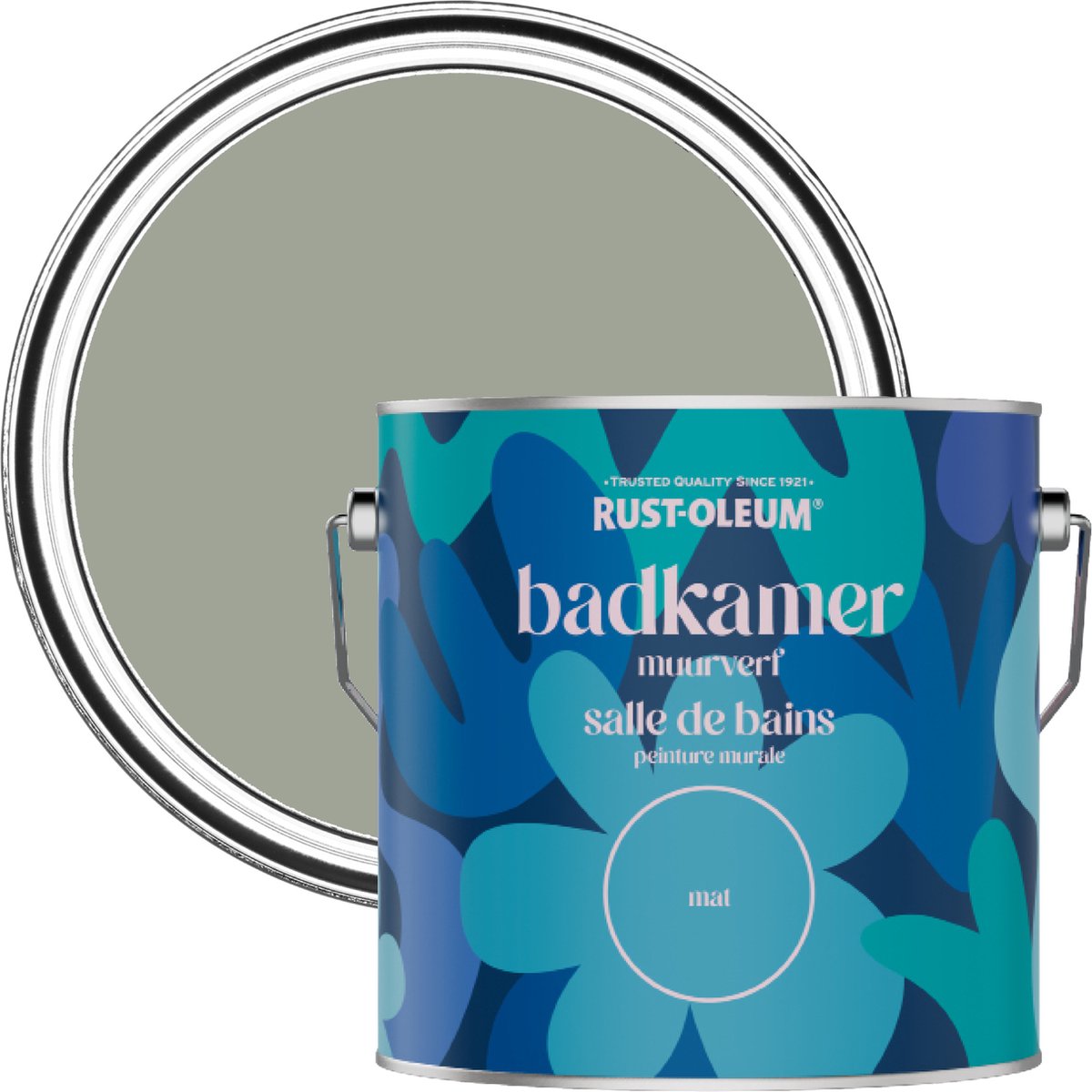 Rust-Oleum Lichtgroen Badkamer muurverf - Theeblad 2,5L