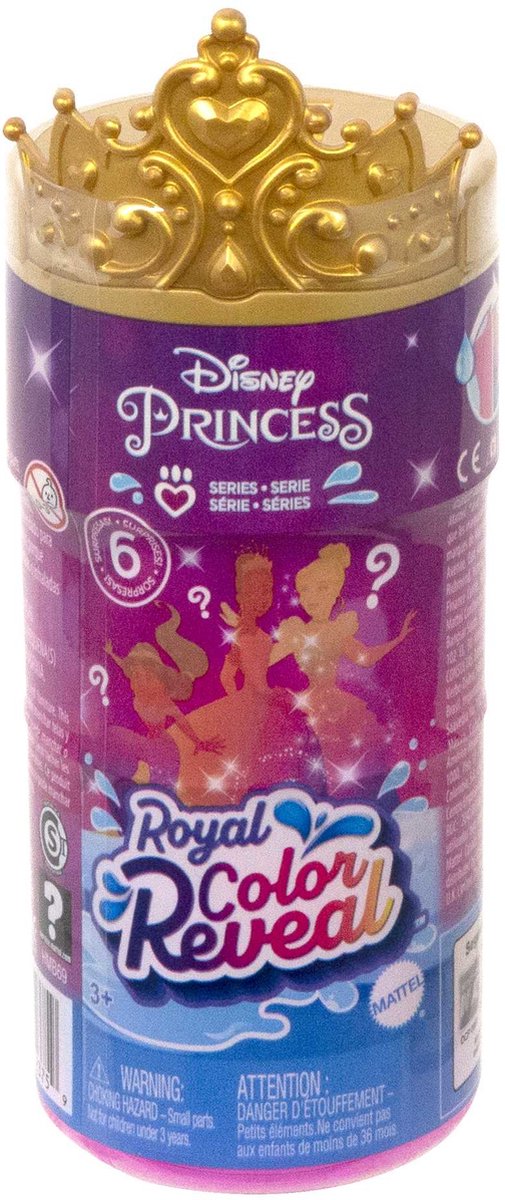 Disney Pr. Pop Small Doll Color Reveal 6 Assorti