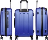 Reiskoffer - Koffer met TSA slot - Reis koffer op wielen - Stevig ABS - 61 Liter - Avalon - Blauw - Travelsuitcase - M