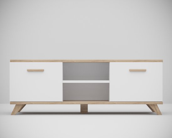Meubel Square - TV-meubel SINDI - 150cm - Eiken - Scandinavische stijl