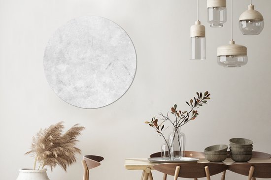 WallCircle - Stickers muraux - Cercle Papier Peint - Marbre - Texture - Grijs - Aspect Marbre - 100x100 cm - Cercle Mural - Auto Adhésif - Sticker Papier Peint Rond XXL