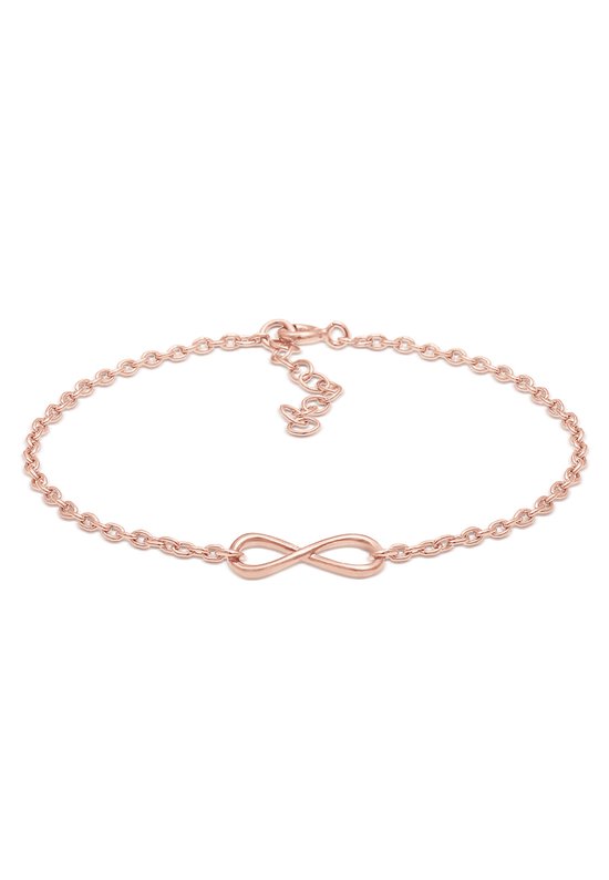 Bracelets pour femmes Elli Symbole de l'infini pour femme Délicat Basic plaqué or rose en Argent sterling 925