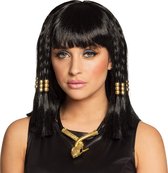 Boland - Pruik Cleo Zwart - Steil - Halflang - Vrouwen - Egyptenaar - Egypte