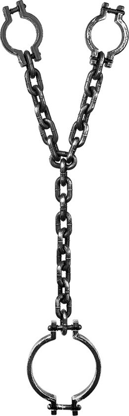 Boland - Nek- en handboeien - Volwassenen - Unisex - Boef - Halloween accessoire decoratie - Horror