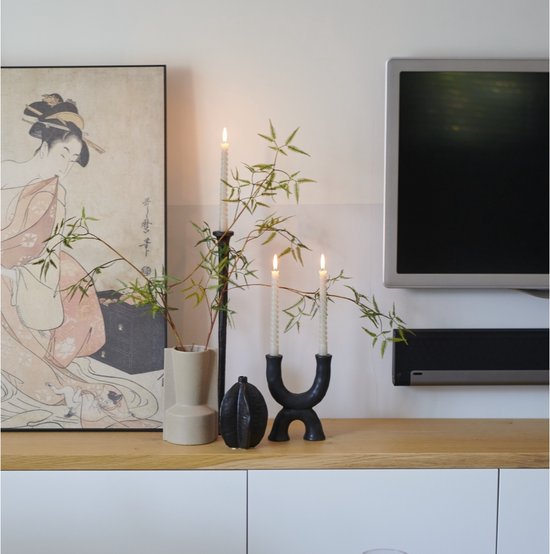 Kandelaar Selly - zwart | Woondecoratie & Groendecoratie | Glorious Home