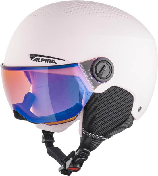 Alpina Zupo Junior skihelm met vizier, roze
