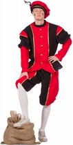 Wilbers - pietenpakken - De Allerbeste Hulp Piet | Man - rood,zwart - Maat 52 - Sinterklaas - Verkleedkleding