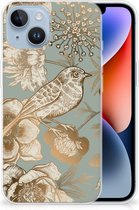 TPU Case Geschikt voor iPhone 14 Vintage Bird Flowers