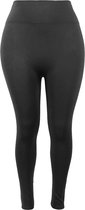 Dames Thermo Legging - High Waist - Antraciet - Maat M/L