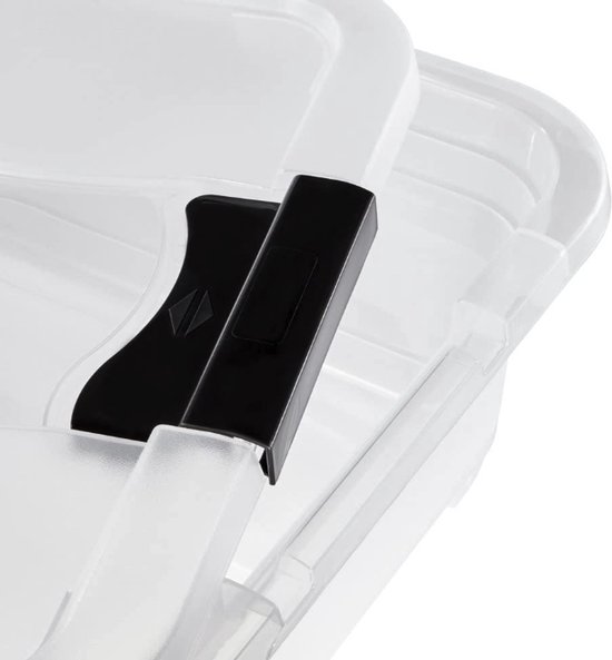 Boîte de Opbergbox 52L - 59x39x34cm - Bac de rangement pour vêtements, articles de Noël, chaussures - Boîte de rangement - Plastique