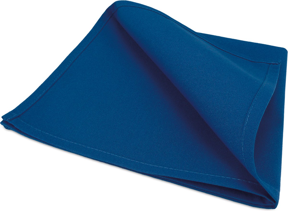 Serviettes de table, 4 pièces, 51x51 cm, bleu royal, tissu recommandé |  bol.com