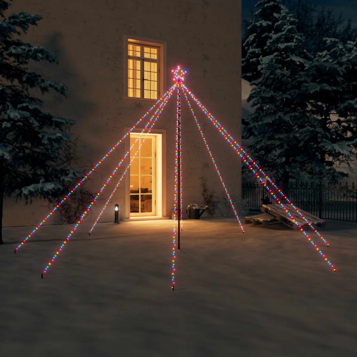 Prolenta Premium - Kerstboomverlichting 576 LED's binnen/buiten 3,6 m meerkleurig