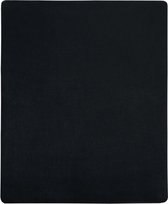 Bol.com vidaXL Hoeslaken jersey 160x200 cm katoen zwart aanbieding