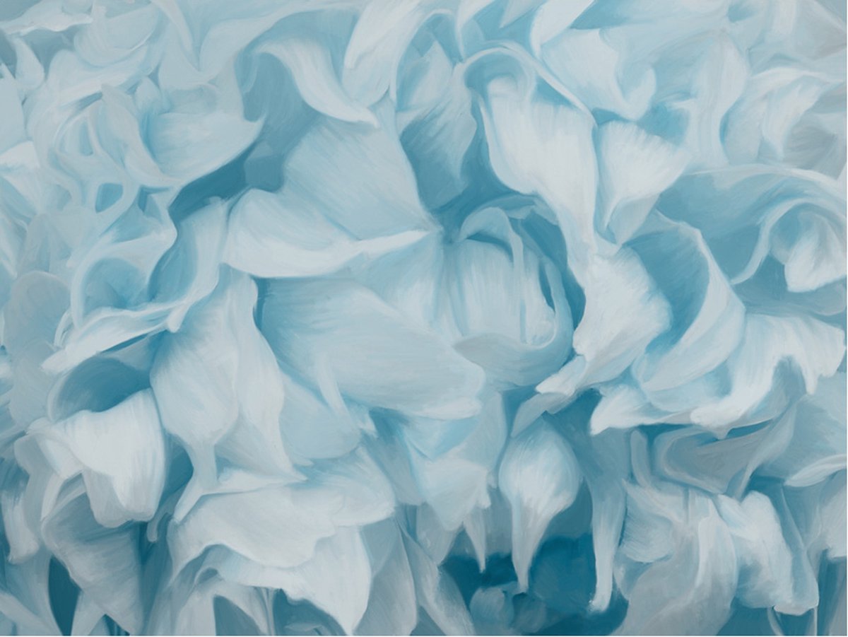 Fotobehang - Azalea (blue).
