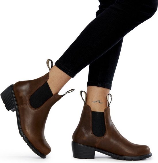 Blundstone Damen Stiefel Boots #1673 Heeled Leather (Women's Series) Antique Brown-8UK
