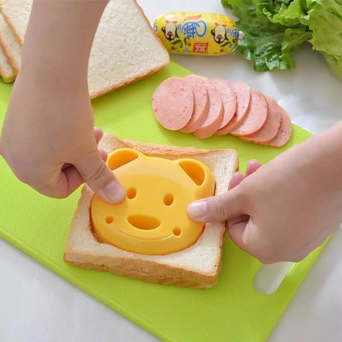 Kinder Sandwich vorm - Brood vorm - Steekvorm - Kinderen - Voeding - Eten - Ontijt - Lunch - Bentobox - Broodtrommel