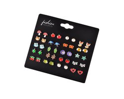 foto van Fashion Favorite Stud Oorbellen | Multi | Bijoux | Set 20 Paar