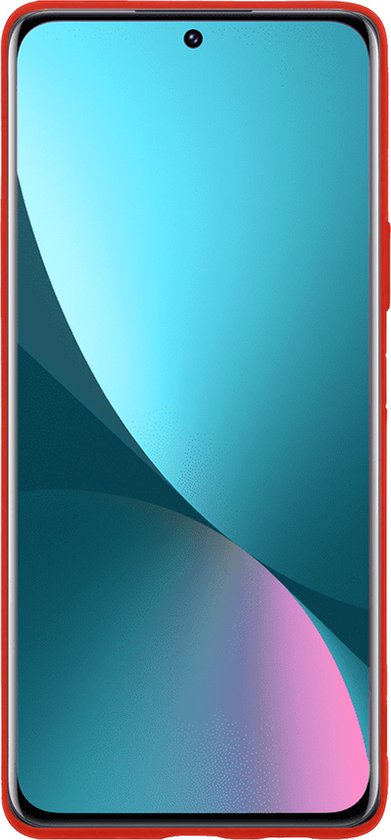 Coque Xiaomi 12 Coque Arrière Coque En Siliconen Avec Protecteur D'écran - Rouge