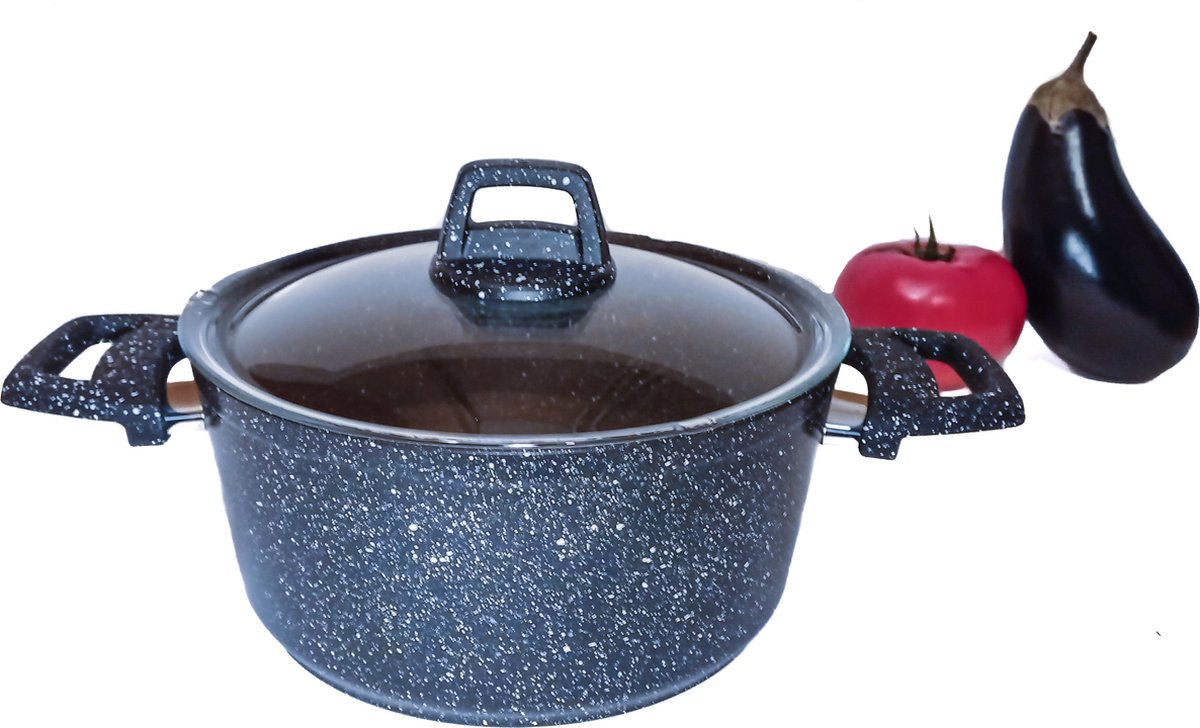 Excellent Houseware Braadpan met deksel 3,5 L aluminium