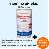 Interline pH plus 1kg - Inclusief doseerschema - pH plus voor zwembad - Verhogen pH waarde - pH plus voor kleine, middelgrote en grote zwembaden