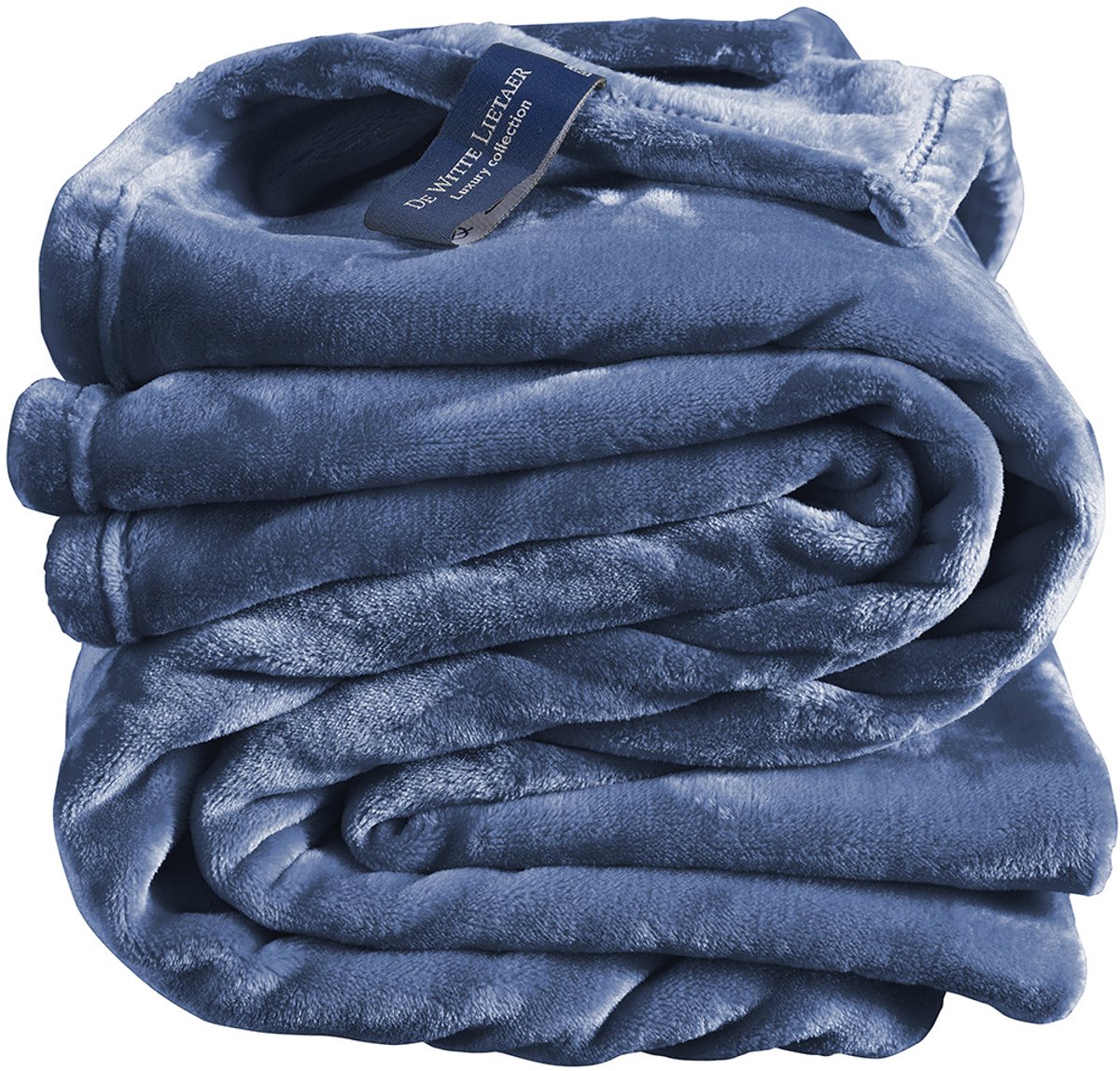 De Witte Lietaer Fleece plaid Cosy - 150 x 200 cm - Blue indigo