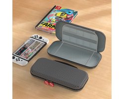 PlayCool Nintendo Switch & Nintendo Switch OLED Beschermhoes met screen protectors - Zwart