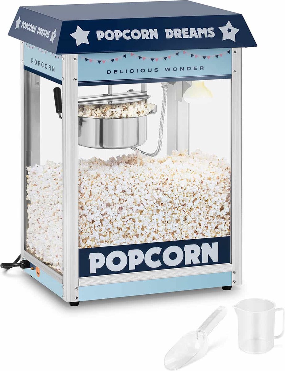 Royal Catering Popcornmachine blauw