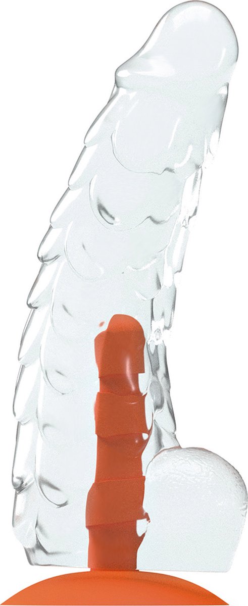 Goedkoopste Dinoo - Primal Desires Extra Grote Dildo Met Zuignap Bronto - Transparant
