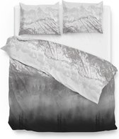 Warme flanel dekbedovertrek Mountains - lits-jumeaux (240x200/220) -  hoogwaardig en zacht - ideaal tegen de kou