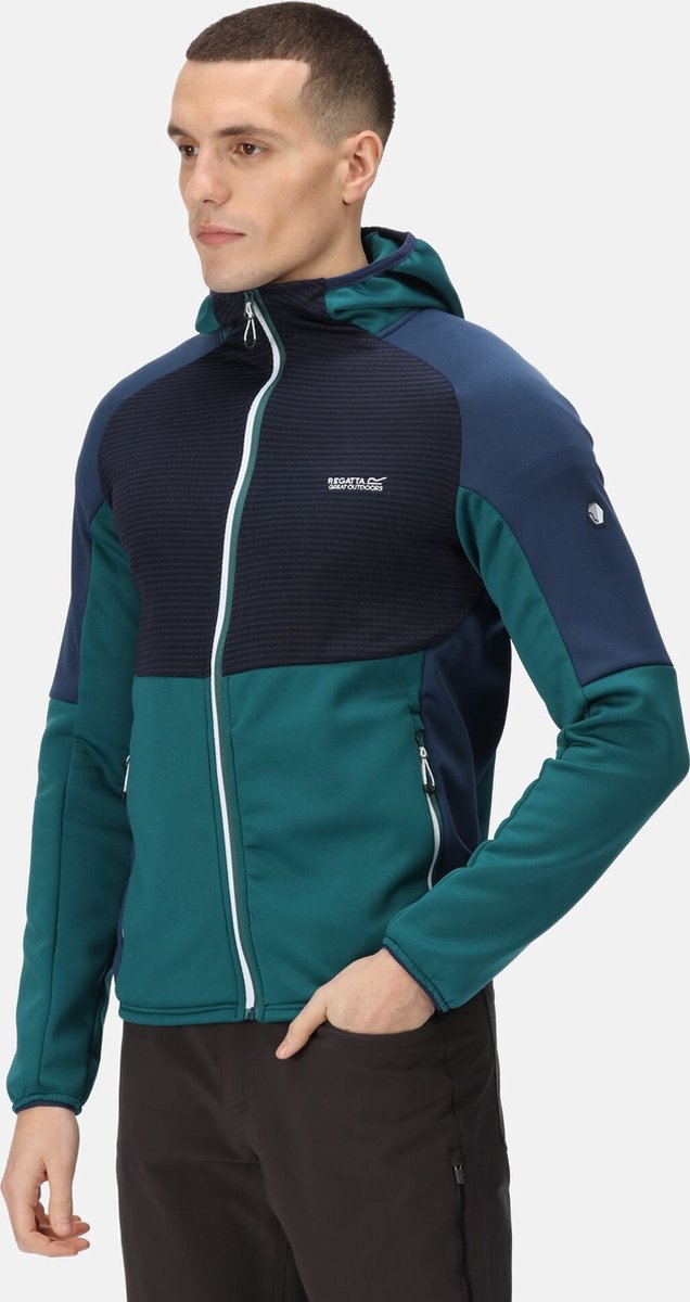 De Regatta Attare Fleece Met Volledige Rits Heren Extol Stretch Gerecycled Marine Blauw
