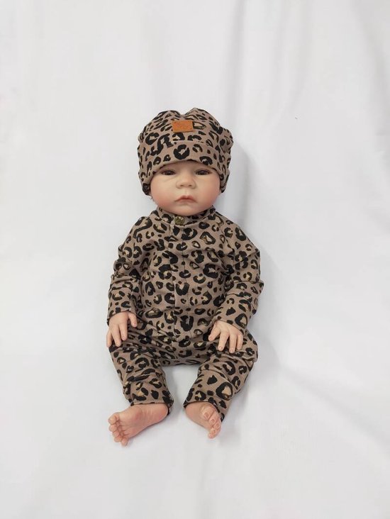 Onesie panter bruin