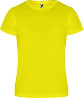 Chemise sport unisexe jaune manches courtes marque Camimera Roly taille XXL