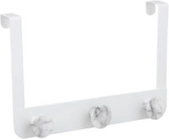 Kapstok voor deur DKD Home Decor (3 Hangers) Metaal (30 x 3 x 20 cm)