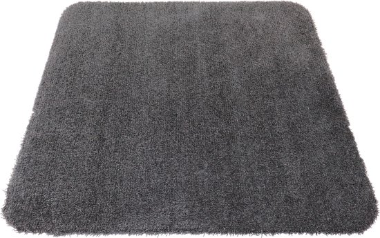 Tapis de bain - WC noir mat anthracite 60x60 antidérapant